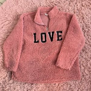 Pink Fluffy Cozy Sweater